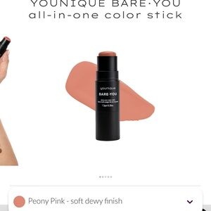 New Younique Bare•you all in one color stick - Peony Pink